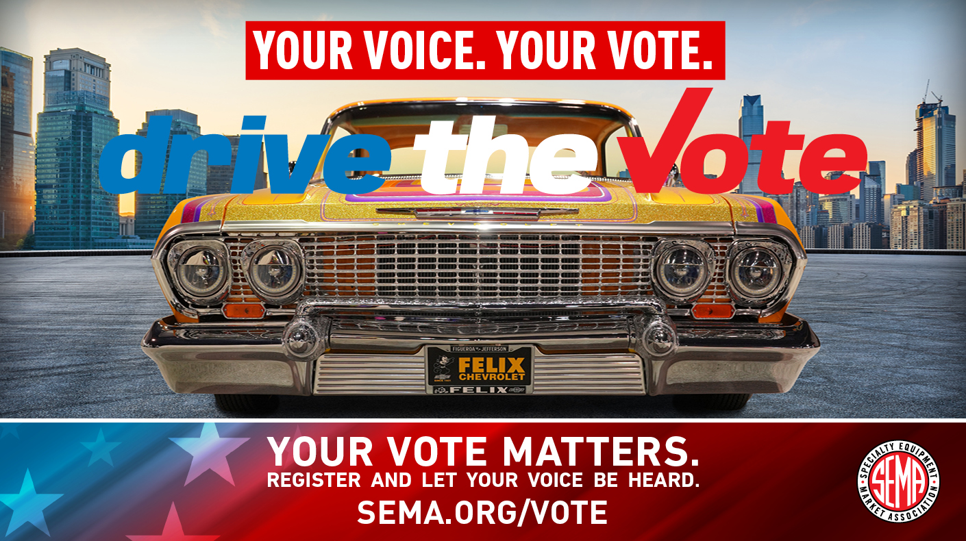 SEMA Drive the Vote Voter Mobilization graphic.