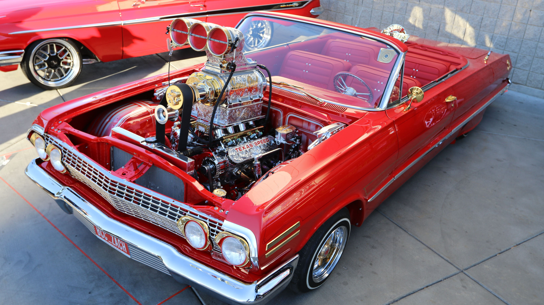 SEMA Show feature vehicle for Mothers Polish exhibitor wipe down program 2025