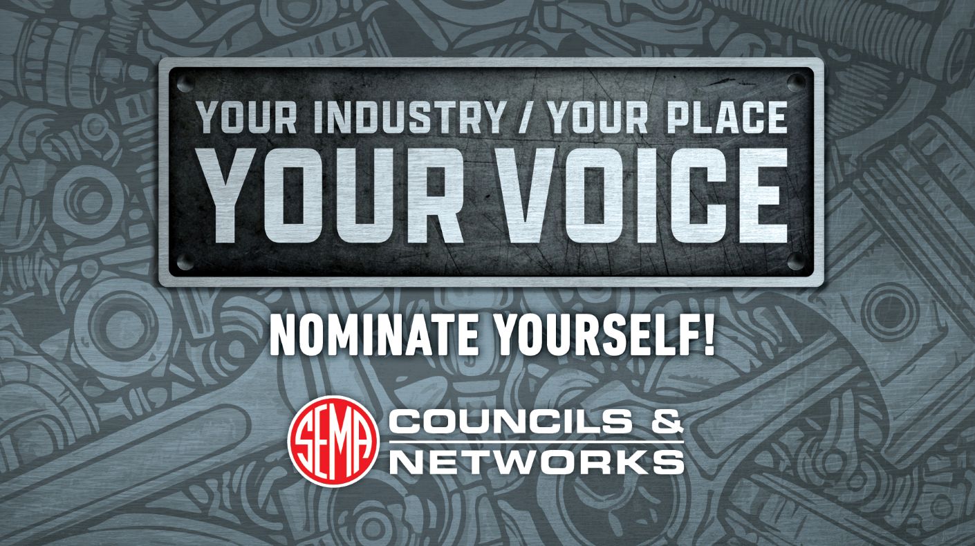 Graphic urging members to join a SEMA Council and Network committee.