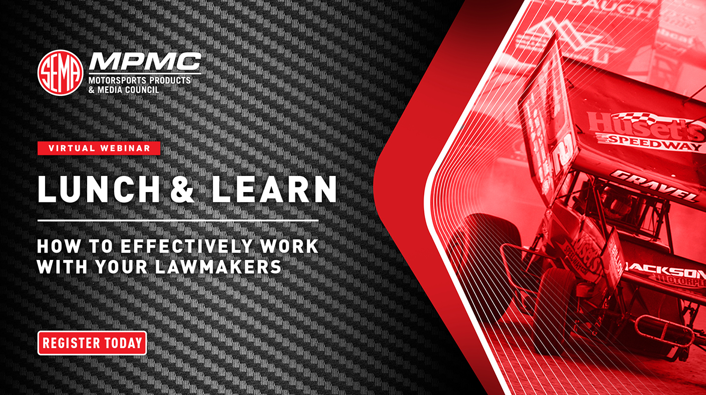 Graphic for lunch and learn on how to effectively work with lawmakers for industry professionals.