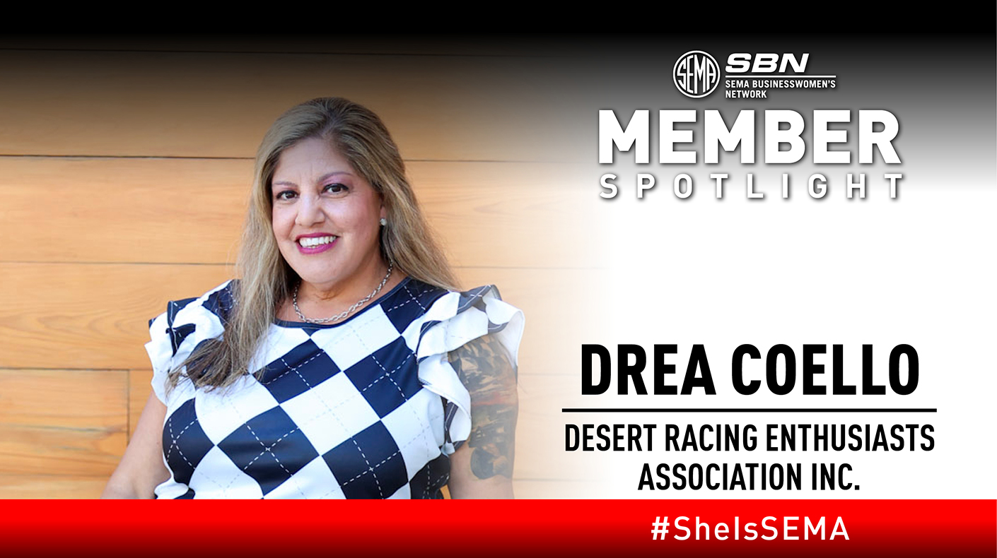 Drea Coello SBN Spotlight graphic.