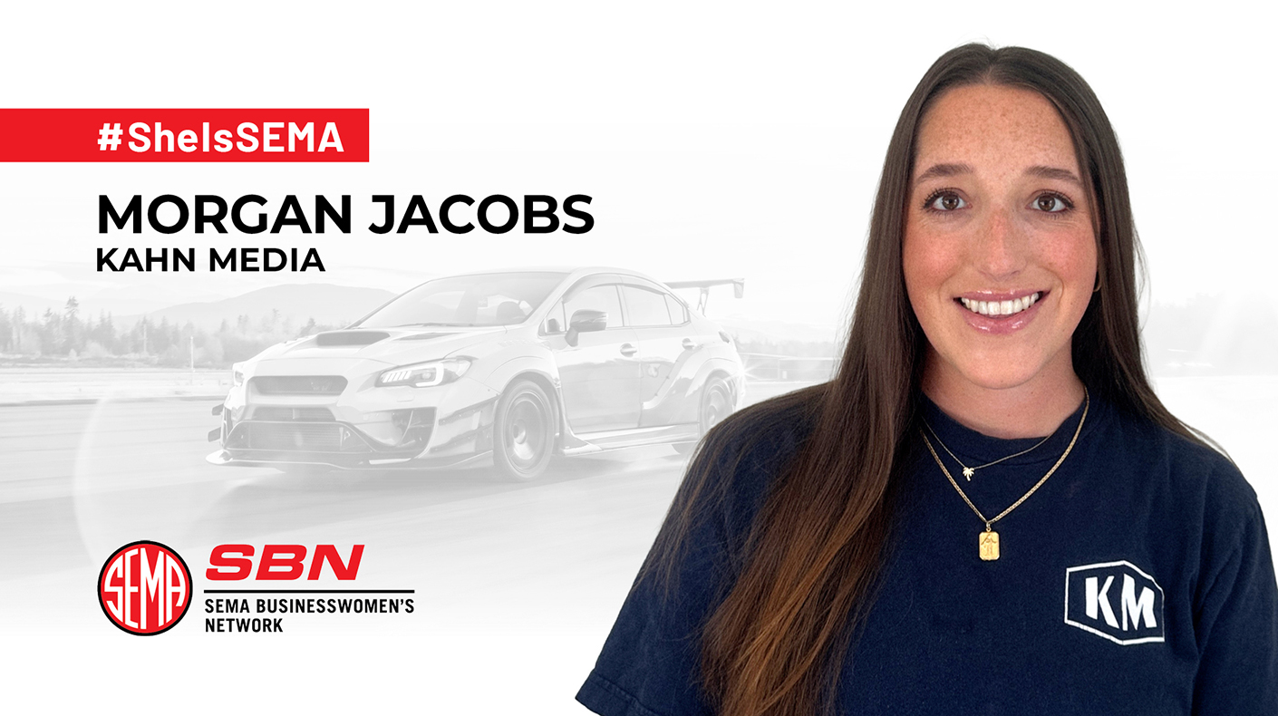 SBN Member Spotlight Graphic featuring a headshot of spotlight subject Morgan Jacobs.