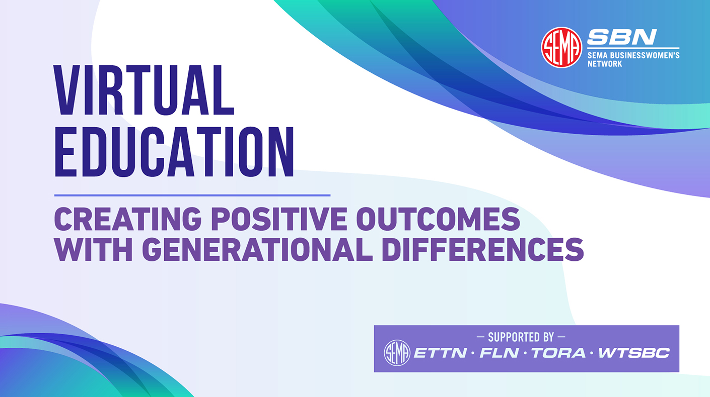 Graphic for the upcoming SBN webinar on generational differences.