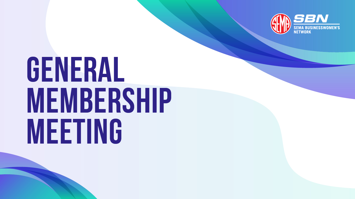 SBN General Membership Meeting graphic.