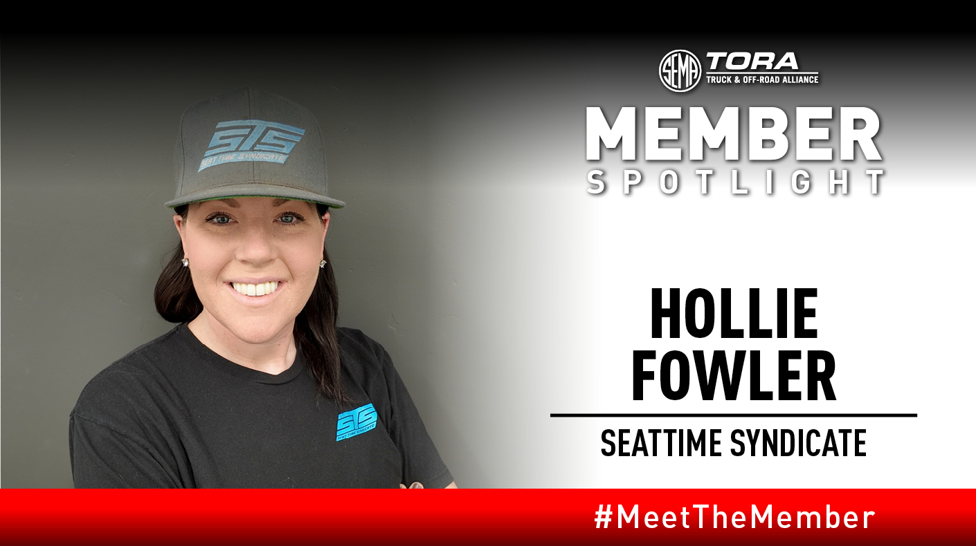 SEMA TORA Spotlight Hollie Fowler graphic.