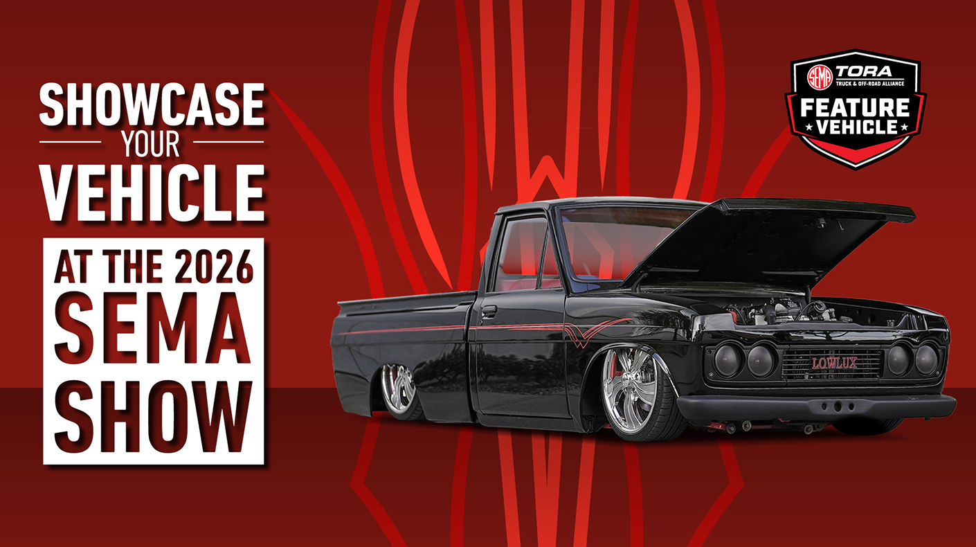 Graphic for the TORA Feature Vehicle Showcase.