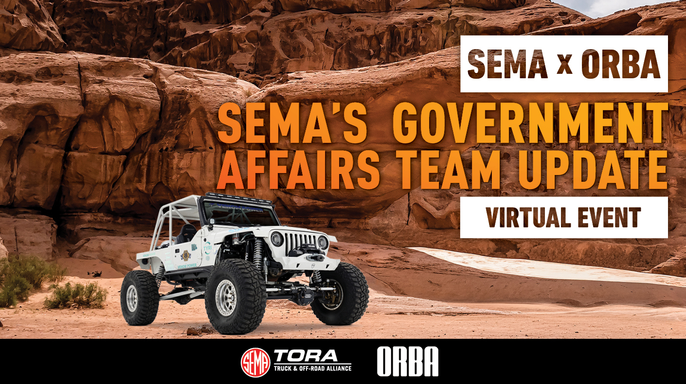 SEMA and TORA ORBA webinar graphic.