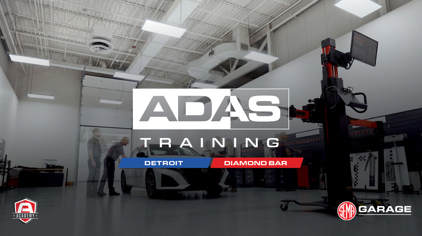 A graphic for the SEMA Garage Autel Academy sessions.