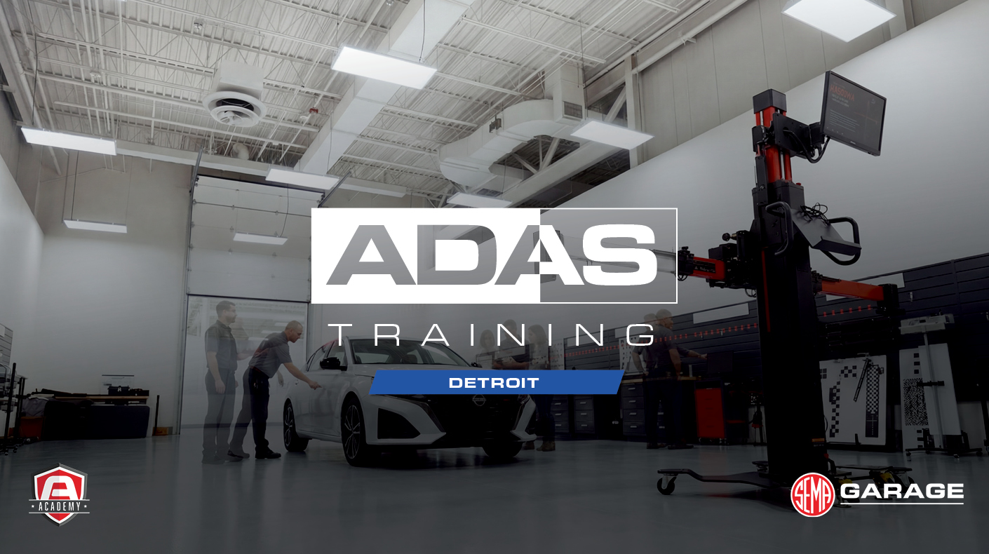 A graphic for the SEMA Garage Autel Academy sessions.
