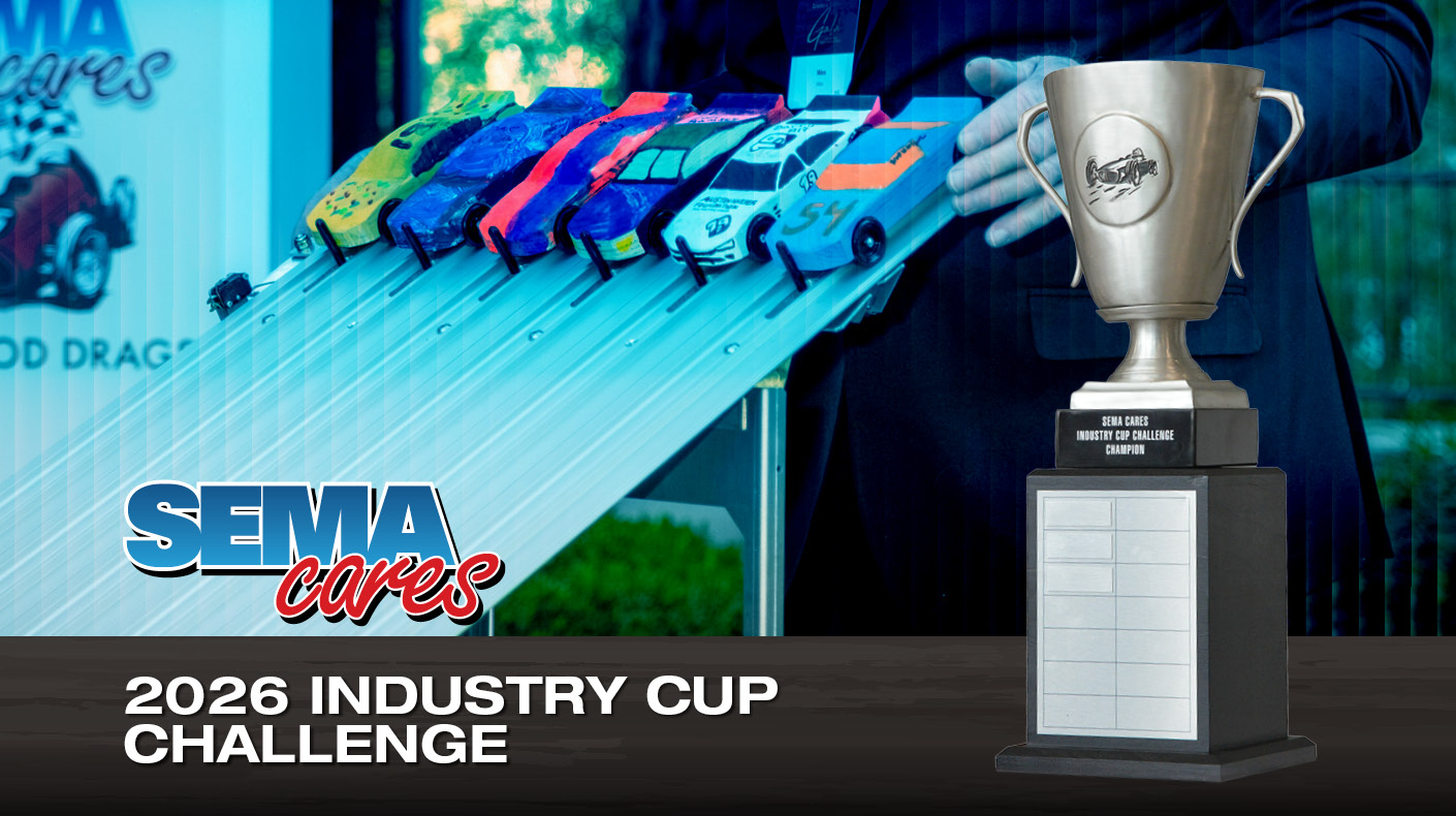 Graphic for the SEMA Industry Cup Challenge.