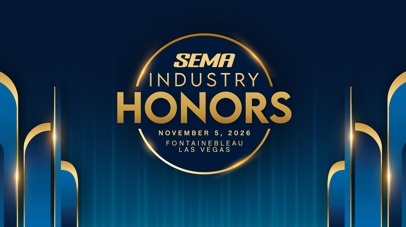 Graphic for the SEMA Industry Honors at the 2026 SEMA Show.