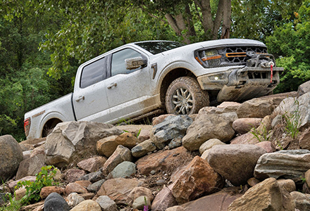 Ford F-150 truck SEMA Garage Detroit measuring session