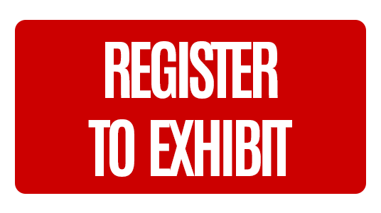 Red button with the words Register to Exhibit.