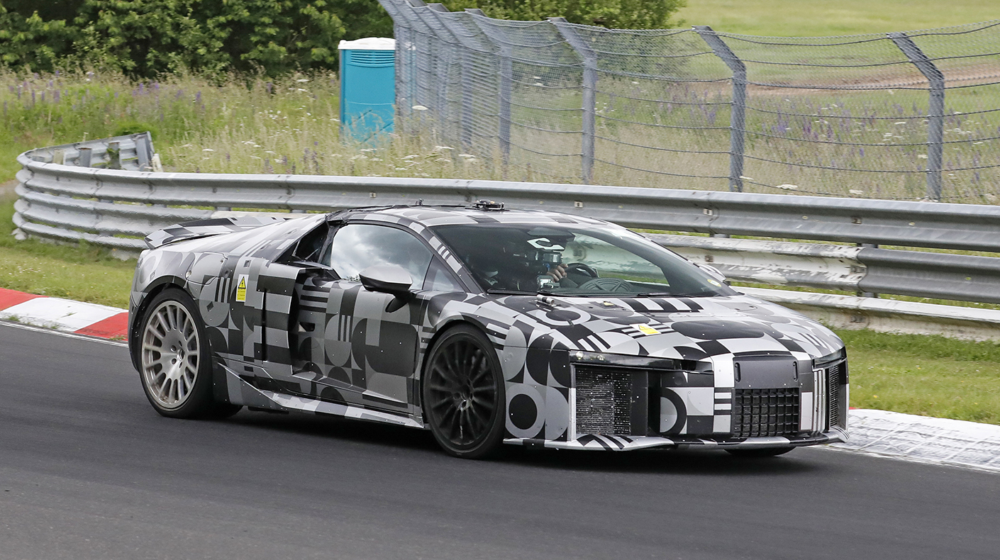 The Audi Nuvolari testing in Germany.