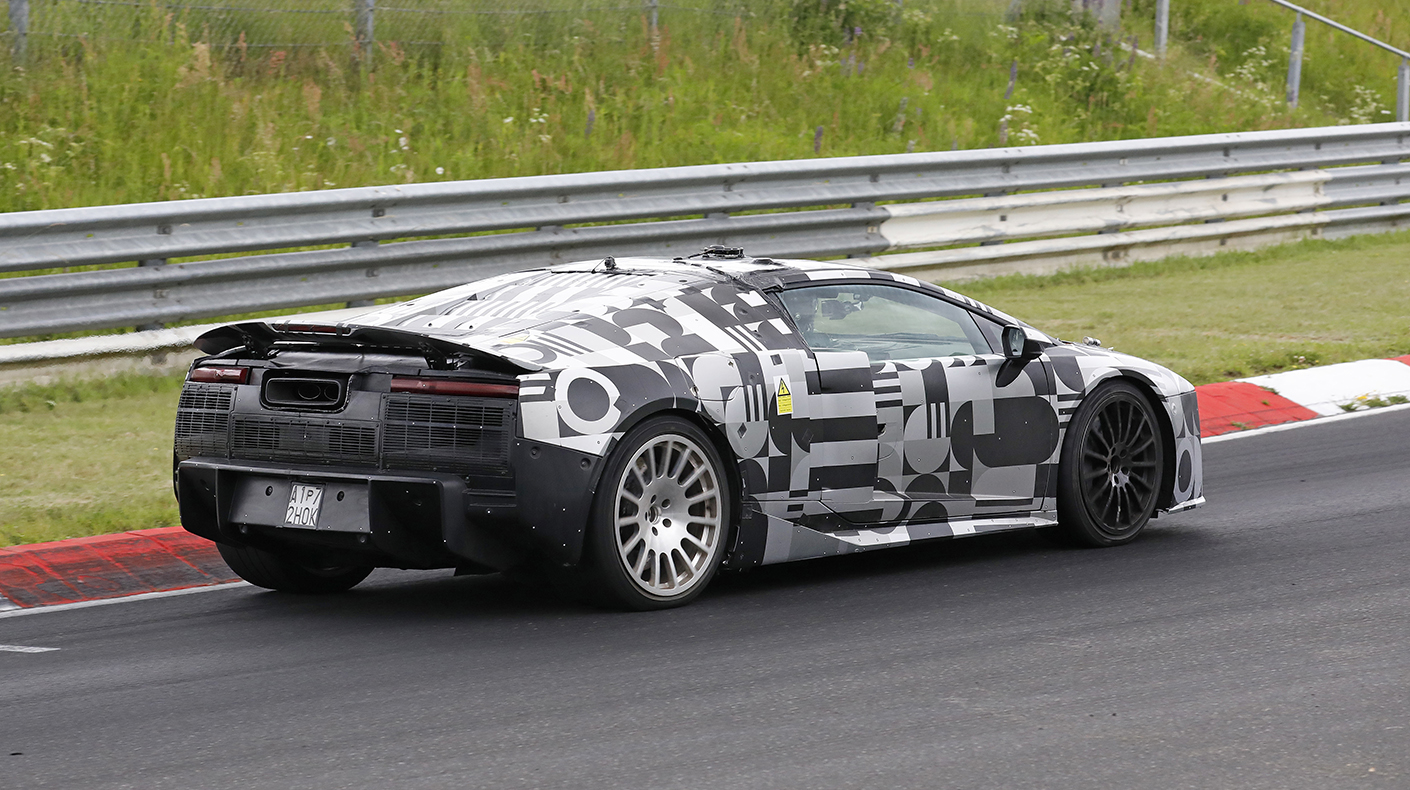 The Audi Nuvolari testing on track in Germany.