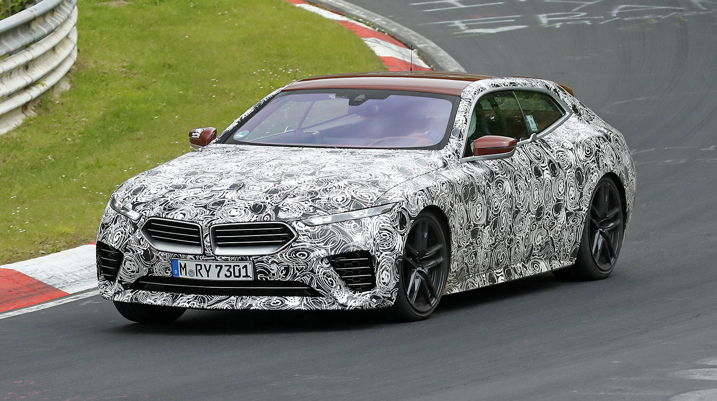 Spy shot of the BMW Speedtop prototype.
