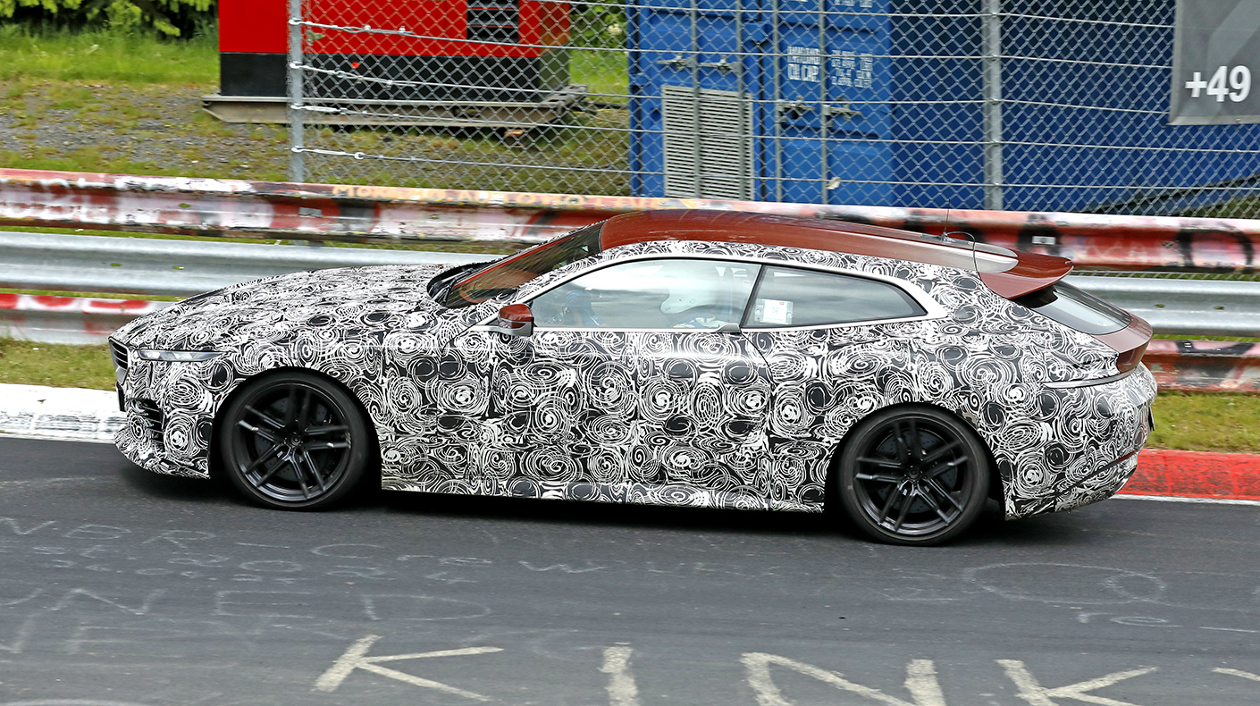 Spy shot of the BMW Speedtop prototype.