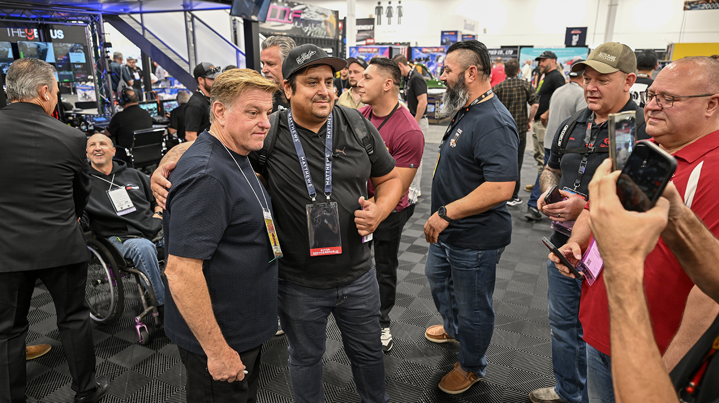 Chip Foose at the SEMA Show.