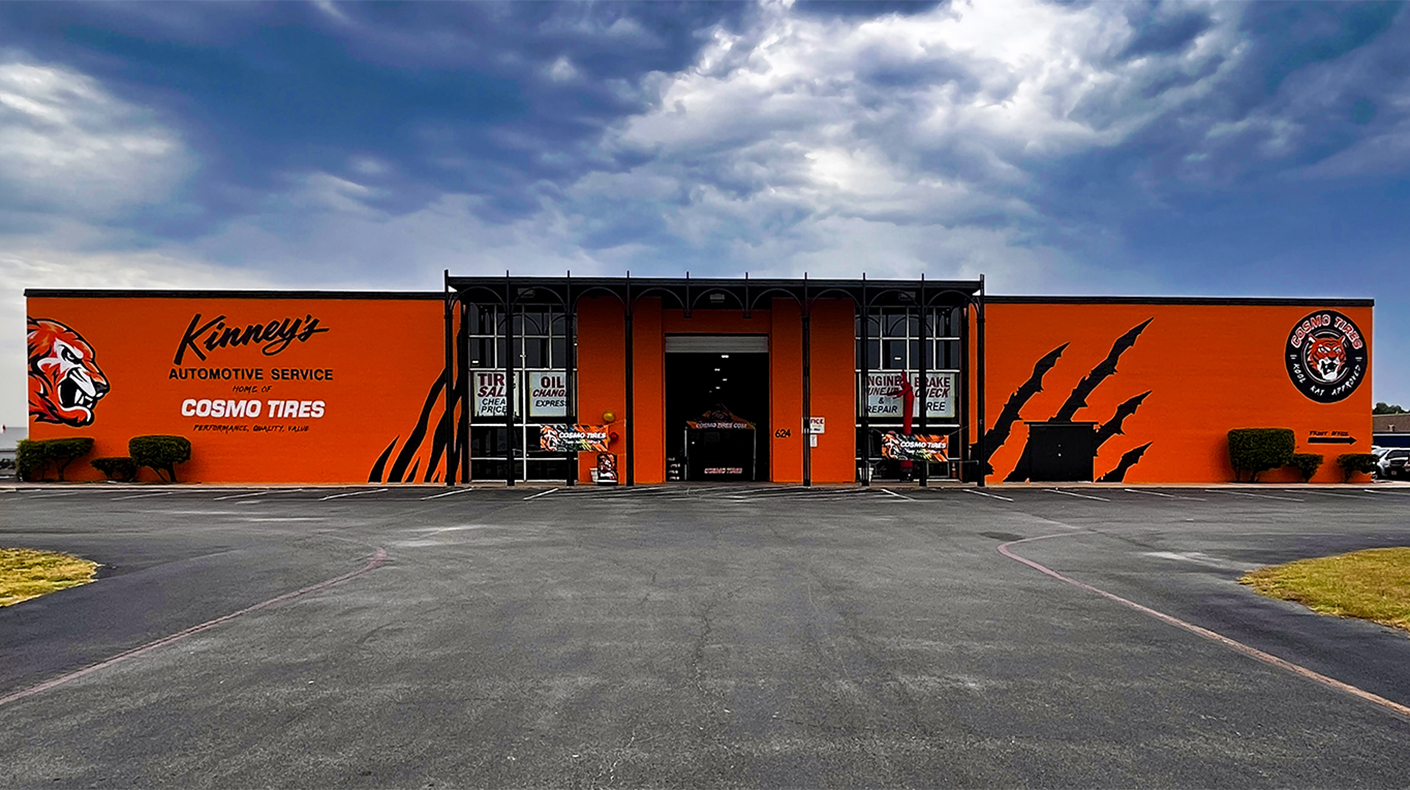 Kinney's Automotive Cosmo Tires destination store.