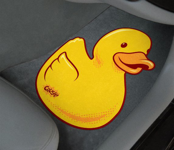 Crush floor mat.