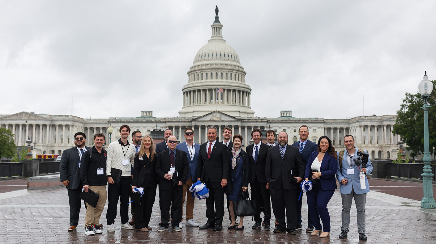 Industry members at the SEMA/PRI Washington, D.C., rally.