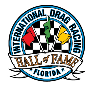 International Drag Racing Hall of Fame logo.