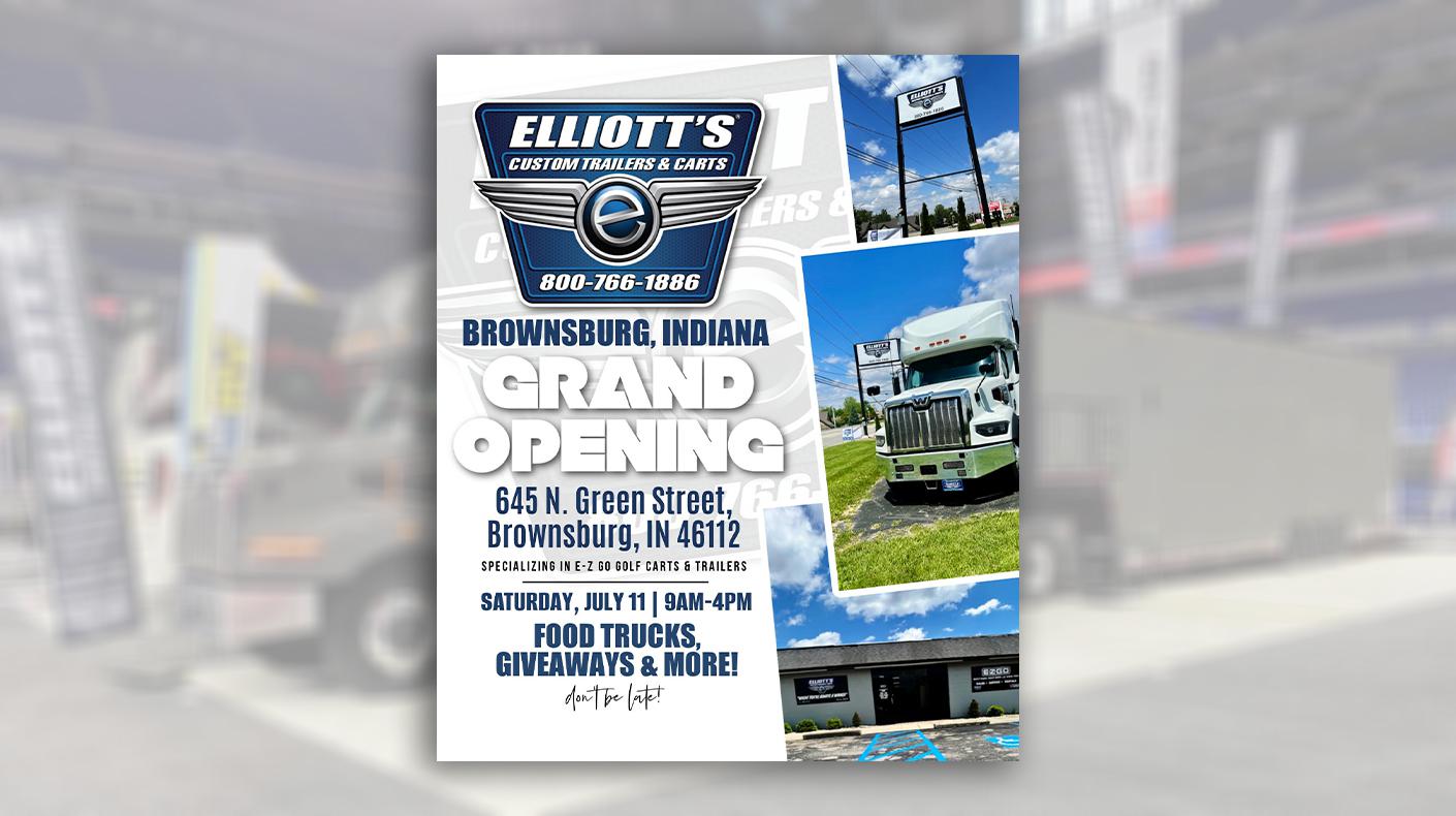 Elliot's Custom Trailers Carts flyer.