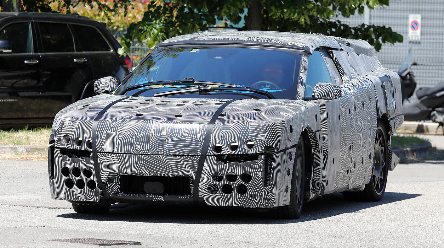 Spy shot of the Ferrari Luce prototype.