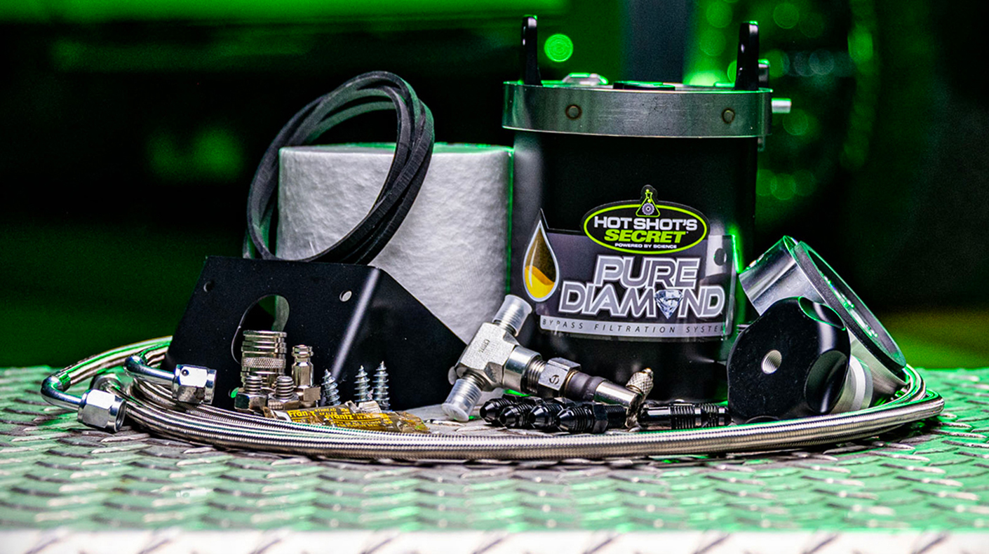 Hot Shot's Secret Pure Diamond Bypass Filtration System.