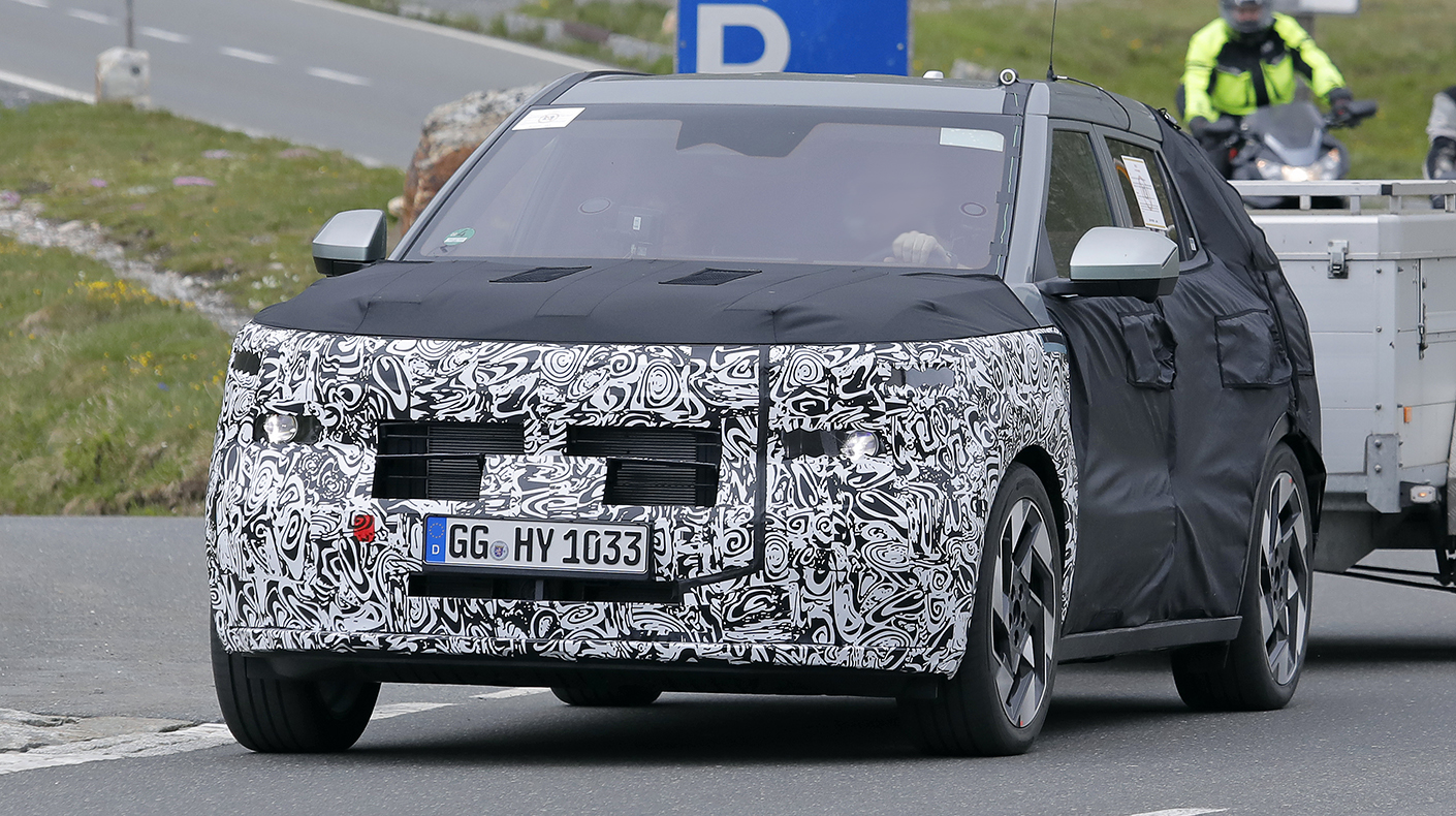 A prototype of the new Hyundai Kona testing.
