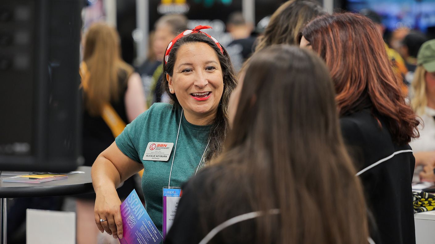 Aliceje Keyburn represents SBN at the 2025 SEMA Show.