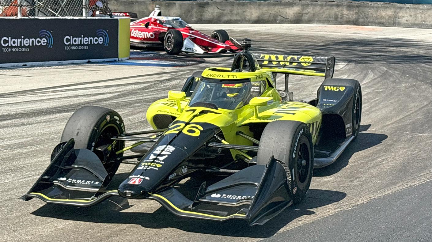 Will Power on track at the Long Beach Grand Prix.