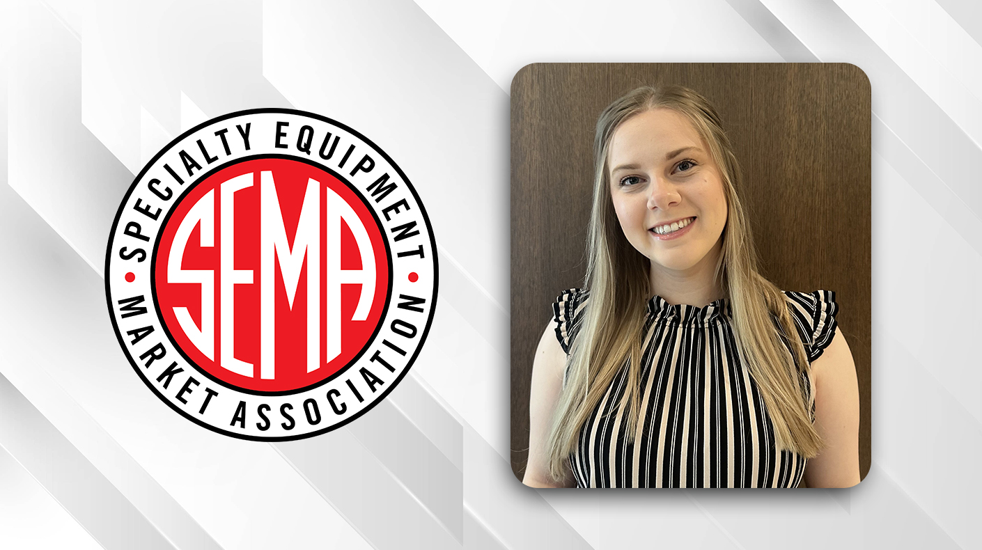 Headshot of Megan Kowalis and the SEMA logo.