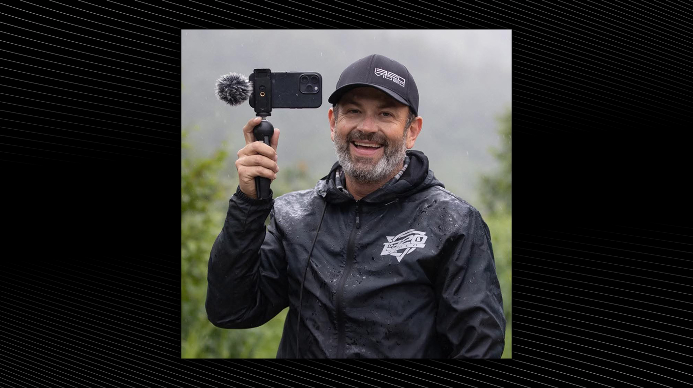 An image of Kyle Loftis wearing 1320Video gear.