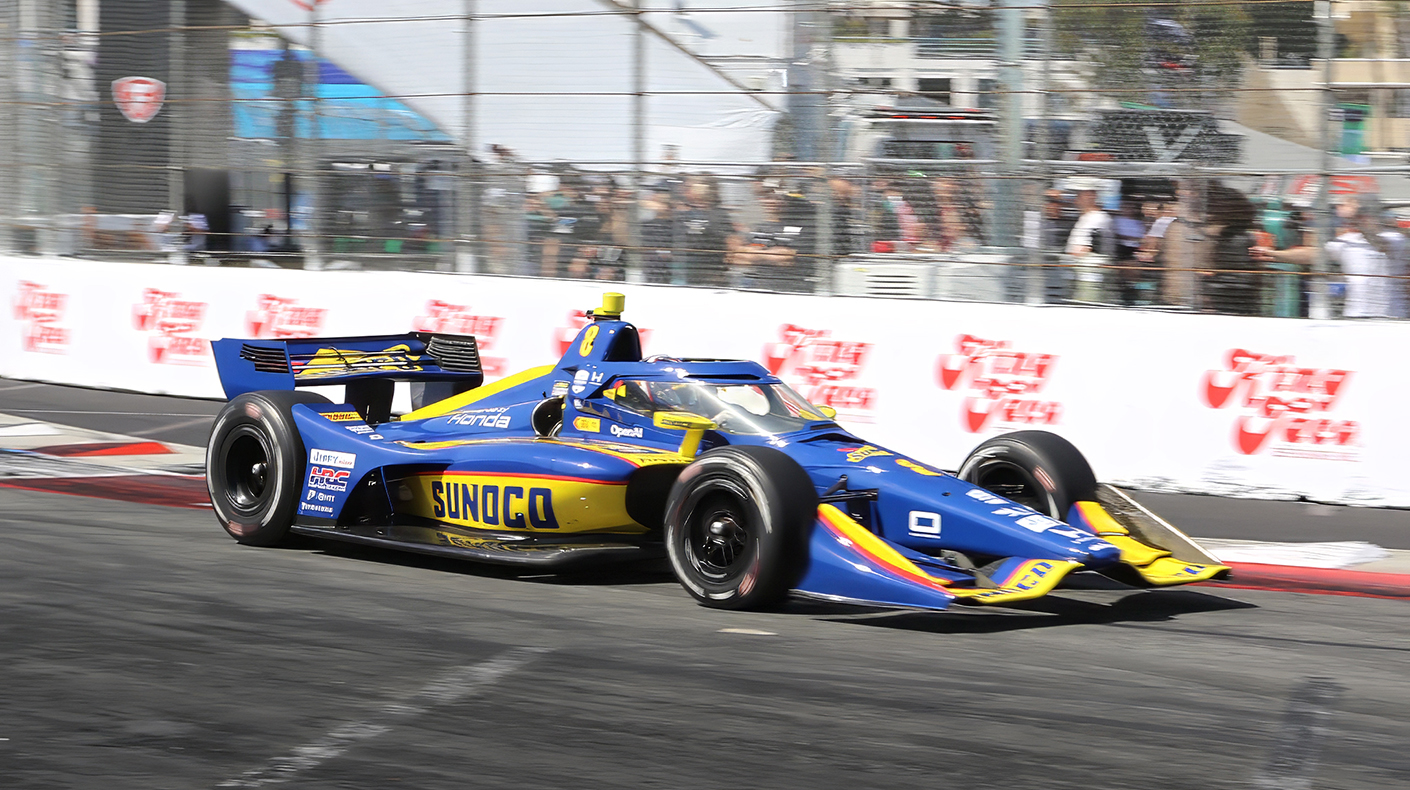 Kyffin Simpson at the Acura Grand Prix of Long Beach.