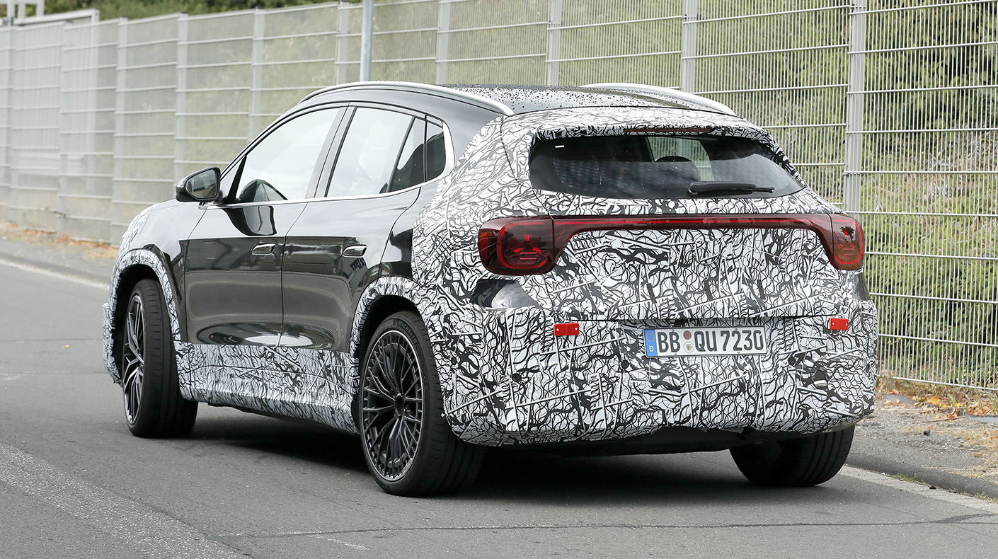 Mercedes AMG GLA EQ rear spy shot