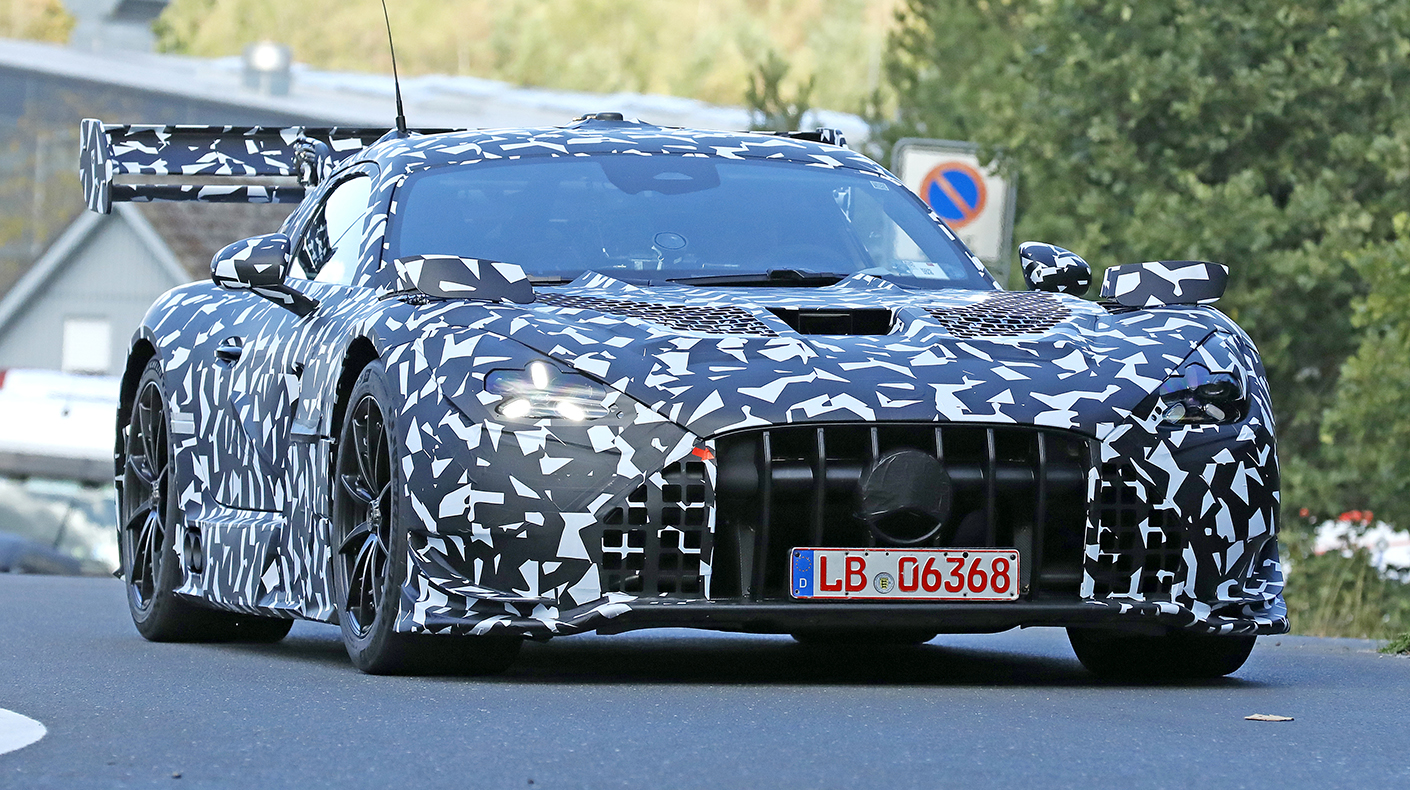 Mercedes-AMG GT Black Series on track.