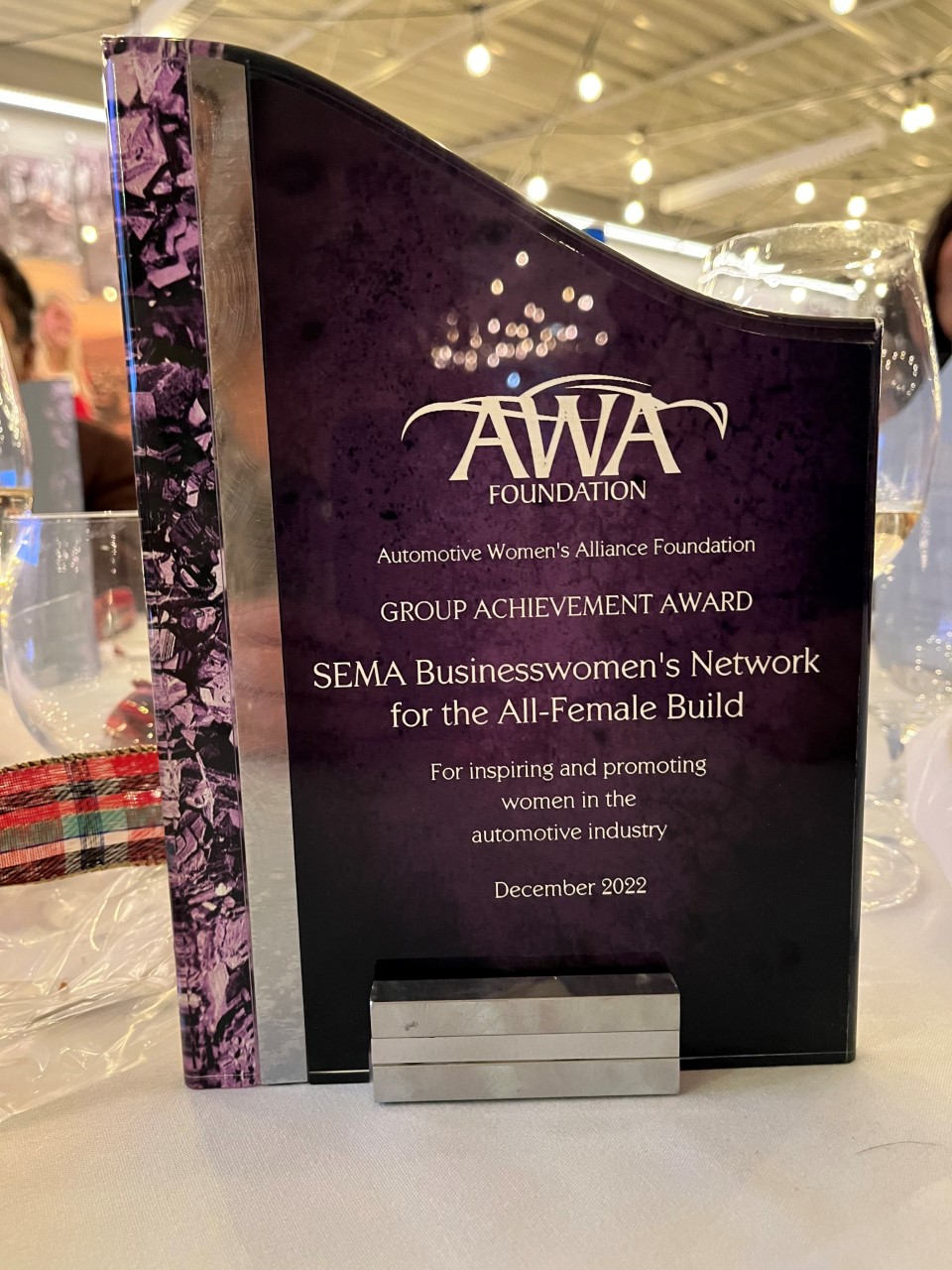 SBN Presented with AWA Foundation Group Achievement Award