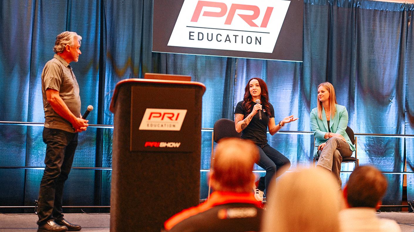 An image of the PRI Education stage.