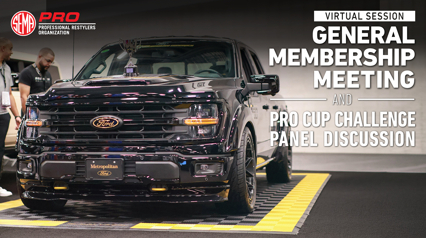 A graphic promoting the upcoming PRO general membership meeting and PRO Cup Challenge panel.