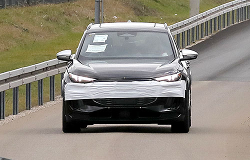 eTron SUV on track