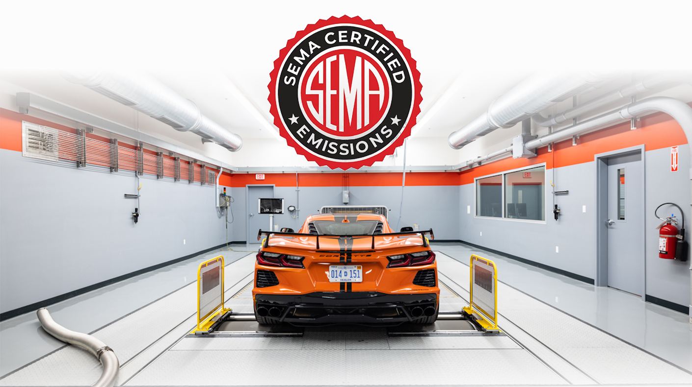SEMA Certified Emissions and SEMA Garage.