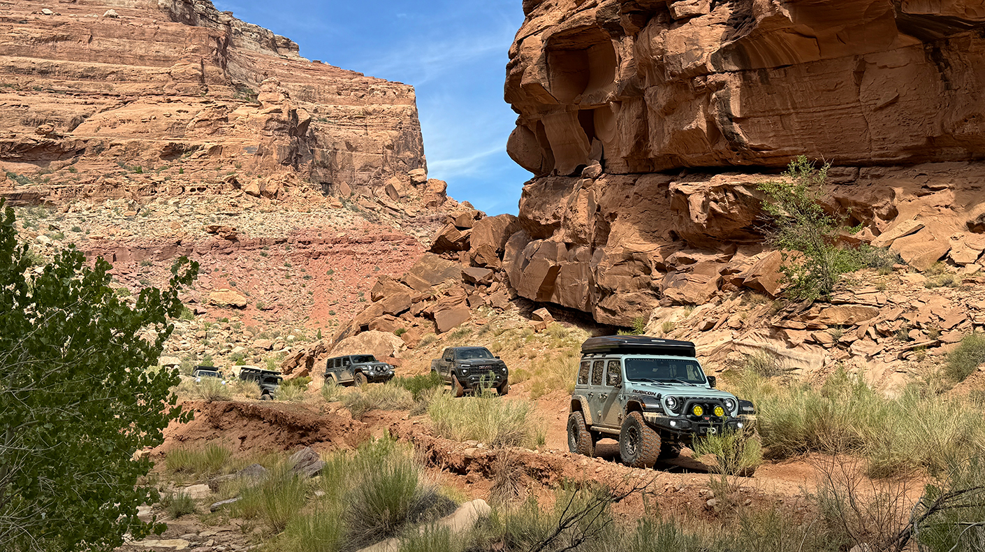 Off-roading in the San Rafael desert. 