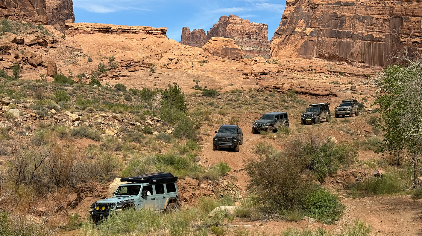 Off-roading in the San Rafael desert. 