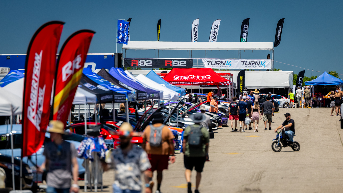 The Turn 14 Distribution lounge in the GRIDLIFE paddock.