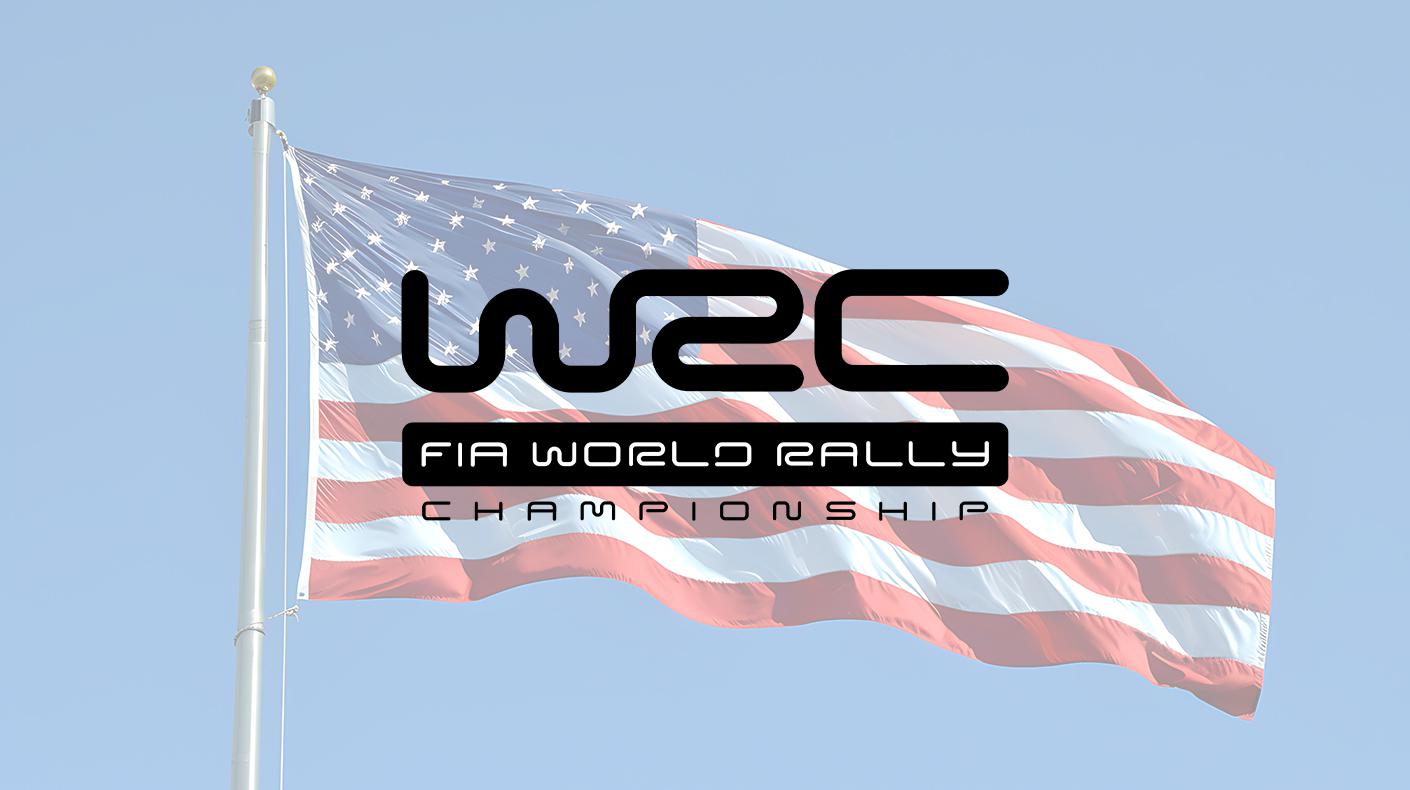WRC logo overtop stock image of US flag