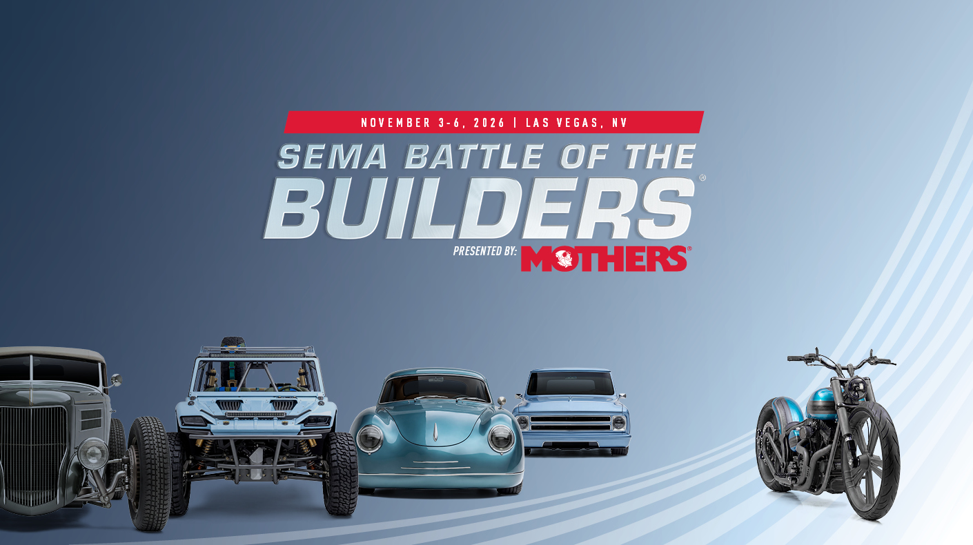 SEMA Battle of the Builders graphic.