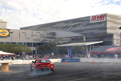 eBay Motors Experience Anchors Out Front Area at 2022 SEMA Show 