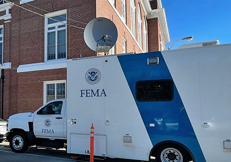 FEMA mobile command unit truck