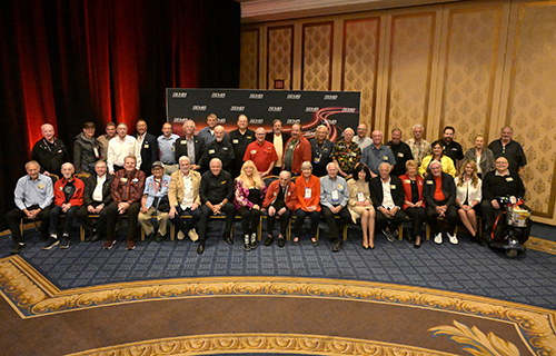 SEMA Hall of Famers posing for picture